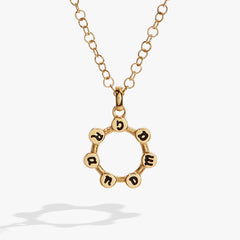 Grandma Crystal Necklace Stainless Steel Gold | Alex and Ani