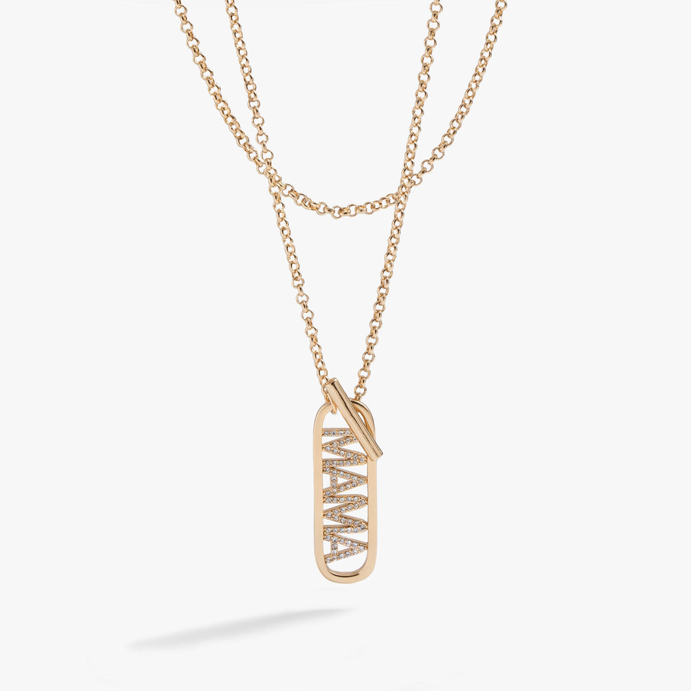 Mama Toggle Pendant Necklace Gold | Alex and Ani