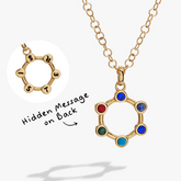 Sister Acrostic Interchangeable Necklace Stainless Steel Gold | Alex and Ani
