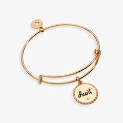 Aunt Charm Bangle Gold | Alex and Ani