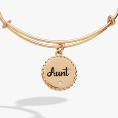 Aunt Charm Bangle Gold | Alex and Ani