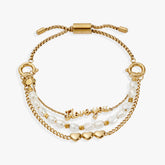 “Home is where the heart is” I Love You Stranded Bracelet Stainless Steel Gold | Alex and Ani