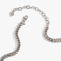 Interchangeable Boy Mom Necklace Stainless Steel Silver | Alex and Ani