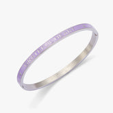 Grateful Heart, Abundant Life' Hinge Bangle
Stainless Steel Silver | Alex and Ani