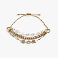Stranded Pearl Mom Bracelet Stainless Steel Silver | Alex and Ani