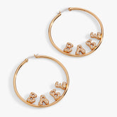 BABE Bubble Hoop Earring Gold | Alex and Ani