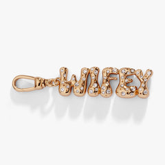 WIFEY Bubble Fob Clip Charm Gold | Alex and Ani