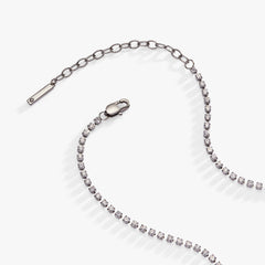 “Bride” Crystal Tennis Necklace – Dazzling Bridal Jewelry Gift Stainless Steel Gold | Alex and Ani