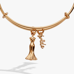 Bridal Gown Duo Charm Bangle Gold | Alex and Ani