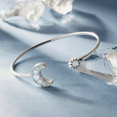Moon + Sun Flex Cuff Silver | Alex and Ani