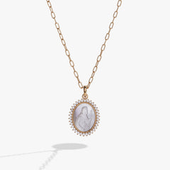Divine Guides St. Christopher Pendant Necklace Gold | Alex and Ani