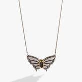 Antique Butterfly Necklace Two Tone | Alex and Ani