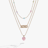 Sweet Hearts necklace- 3 strand Gold | Alex and Ani