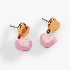 Sweethearts Tough Questions-drop earring flirt Gold | Alex and Ani