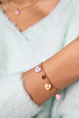 Sweethearts charm bracelet Gold | Alex and Ani