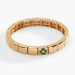 St. Patrick’s Day Stretch Bracelet Gold | Alex and Ani