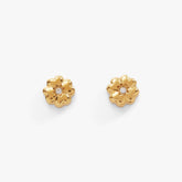 Four-Leaf Clover Mini Stud Earrings Stainless Steel Gold | Alex and Ani