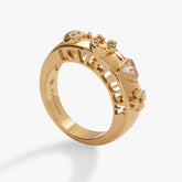 Love and Luck Open Domed Ring Gold | Alex and Ani