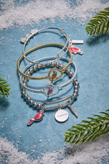 Strength' Cardinal Charm Bangle Bracelet
Shiny Silver | Alex and Ani