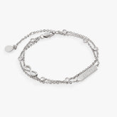 Sister Infinity Chain Double Strand Bracelet Silver | Alex and Ani