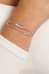 Sister Infinity Chain Double Strand Bracelet Silver | Alex and Ani