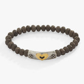 Antique Heart Stretch Bracelet Two Tone | Alex and Ani