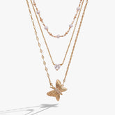 Festival Stranded Butterfly Necklace Gold | Alex and Ani