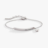 “Choose Happiness” Inline Bracelet Stainless Steel Silver | Alex and Ani