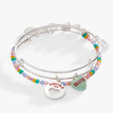 Sweet Hearts EWB- beaded 2 set bestie Silver | Alex and Ani