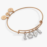 Pet Love Multi Charm Bangle Two Tone | Alex and Ani