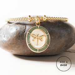 Dragonfly Interchangeable Charm Stainless Steel Gold | Alex and Ani