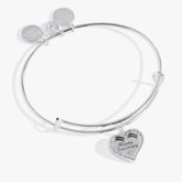 Anniversary Heart Bangle Shiny Silver | Alex and Ani
