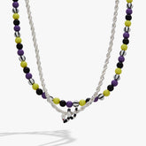 BEETLEJUICE™ Sandworm Beaded Adjustable Necklace Silver | Alex and Ani