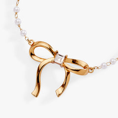 Pearl Coquette Beaded Bolo Bracelet Gold | Alex and Ani