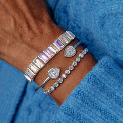 Baguette Crystal Tennis Bracelet Chocolate | Alex and Ani