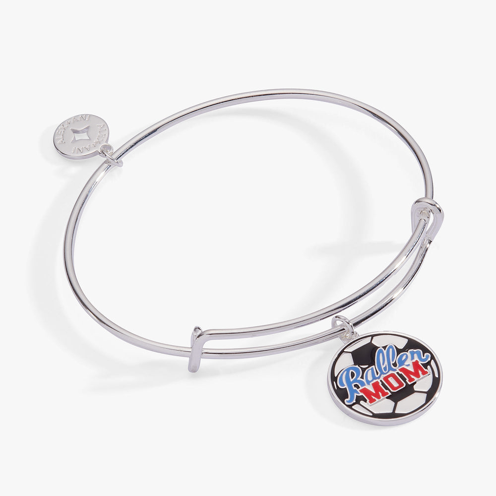 Baller Mom' Soccer Charm Bangle
Silver | Alex and Ani