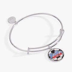 Baller Mom' Soccer Charm Bangle
Silver | Alex and Ani