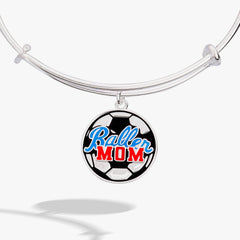 Baller Mom' Soccer Charm Bangle
Silver | Alex and Ani