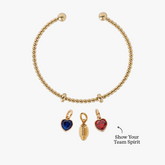 New England Red, White, and Blue Fan Charm Bundle | Alex and Ani
