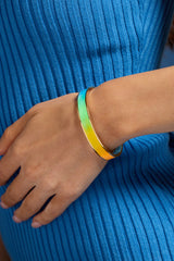 Crayola Rainbow Gradient Cuff Gold | Alex and Ani