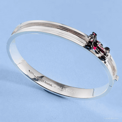 Hot Wheels™ Moveable Car Hinge Bangle Silver | Alex and Ani