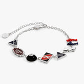 Mattel 80th Game Night Bracelet Silver | Alex and Ani