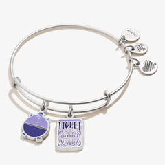 Willy Wonka 'Violet' Duo Charm Bangle - Alex and Ani Rafaelian Silver | Alex and Ani