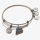 Space Jam 'Goon Squad' Duo Charm Bangle - Alex and Ani Midnight Silver | Alex and Ani
