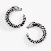 HOUSE OF THE DRAGON™ Syrax Front to Back Hoop Antique Silver | Alex and Ani