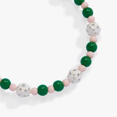 Barbie™ Pickleball Beaded Charm Bangle Silver | Alex and Ani