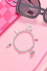 Barbie™ Girlboss Stretch Bracelet Silver | Alex and Ani