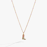 Barbie™ Cowboy Boot Pendant Necklace Gold | Alex and Ani