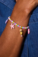 Polly Pocket™ Limited Edition Pool Party Stretch Bracelet Two Tone | Alex and Ani