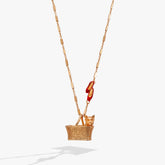 The Wizard of Oz™ Dorothy Toto Basket Pendant Gold | Alex and Ani